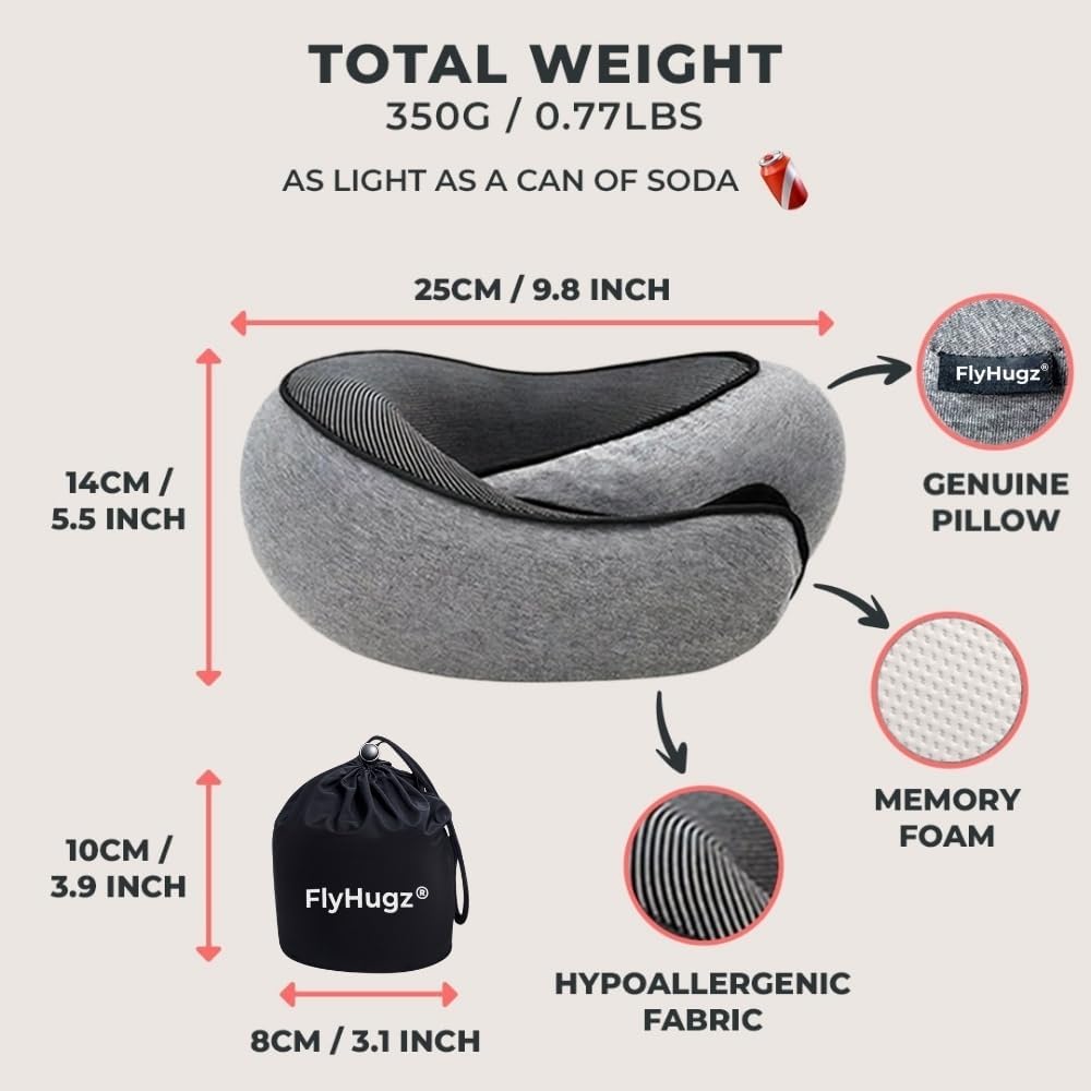 FlyHugz Comfort Travel Pillow