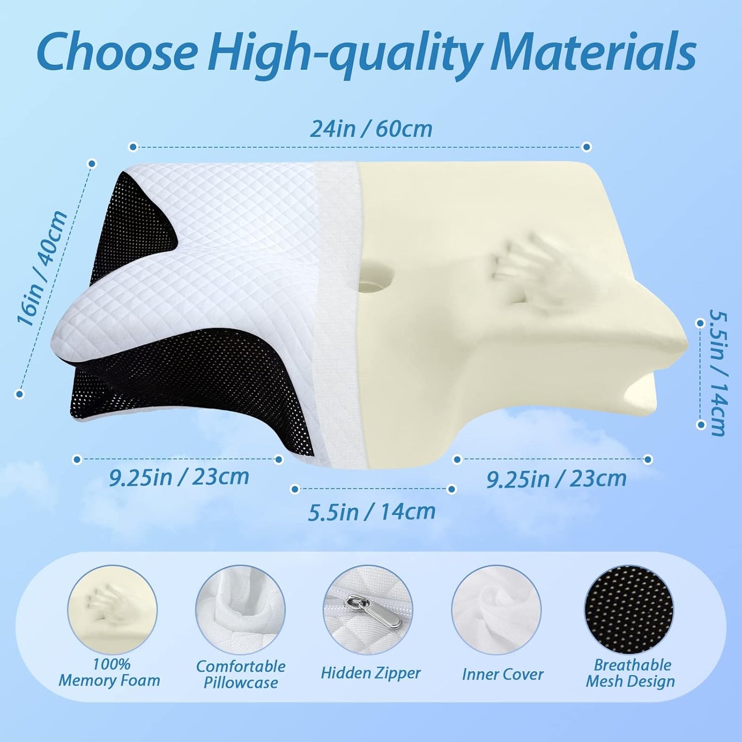 ComfortCloud Neck Support Pillow