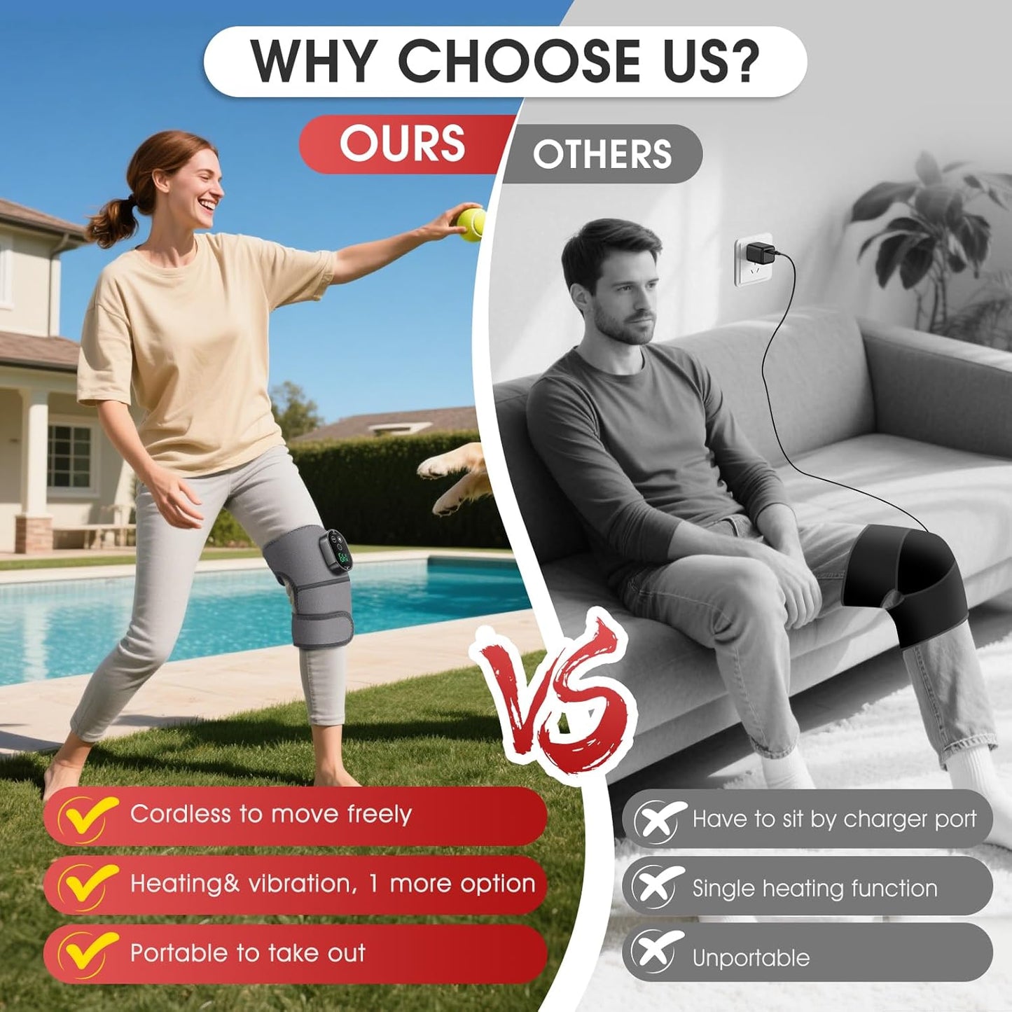 Cozy Cordless Knee Massager